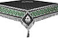 Embroidered Holy table cover no.3 (black-silver)