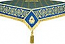 Embroidered Holy table cover no.6 (blue-gold)