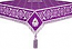 Embroidered Holy table cover no.6 (violet-silver)