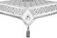 Embroidered Holy table cover no.6 (white-silver)
