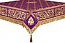 Embroidered Holy table cover no.8 (violet-gold)