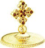 Jewelry mitre cross - A762 (gold-gilding)