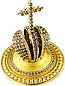 Jewelry mitre cross - A484 (gold-gilding)