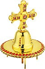 Jewelry mitre cross - A79 (gold-gilding)