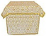Holy Table vestments - brocade BG6 (white-gold)