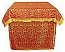 Altar Table vestments - brocade B (red-gold)
