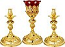 Holy table set (lamp and candlesticks) - A237
