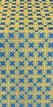 Pokrov silk (rayon brocade) (blue/gold)
