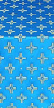 Bishop silk (rayon brocade) (blue/gold)