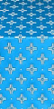 Bishop silk (rayon brocade) (blue/silver)