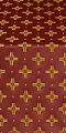 Bishop silk (rayon brocade) (claret/gold)