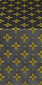 Bishop silk (rayon brocade) (black/gold)