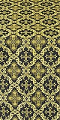 Nikolaev silk (rayon brocade) (black/gold)