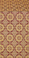 Vologda Posad metallic brocade (claret/gold)