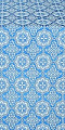 Vologda Posad silk (rayon brocade) (blue/silver)