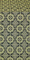 Vologda Posad silk (rayon brocade) (black/gold)