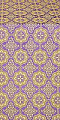 Vologda Posad silk (rayon brocade) (violet/gold)