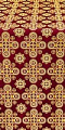 Bethlehem metallic brocade (claret/gold)