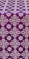 Bethlehem silk (rayon brocade) (violet/silver)
