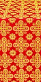 Bethlehem silk (rayon brocade) (red/gold)