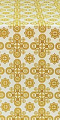 Bethlehem silk (rayon brocade) (white/gold)