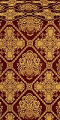 Donetsk silk (rayon brocade) (claret/gold)