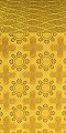 Kazan' metallic brocade (yellow/gold with claret outline)