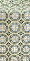 Posad Trinity metallic brocade (green/gold with white)