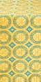 Posad Trinity rayon brocade (yellow/gold with blue)