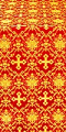 Vladimir Posad silk (rayon brocade) (red/gold)