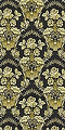 Radonezh silk (rayon brocade) (black/gold)