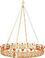 One-layer church chandelier (horos) - Sergiev (20 lights)