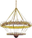Two-layer church chandelier (horos) - Pskov (108 lights)