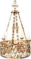 One-layer church chandelier (horos) - Lukhov (4 lights)