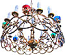 One-layer church chandelier (horos) - Azov (24 lights)