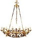 One-layer church chandelier (horos) - Bobrov (9 lights)
