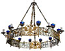 One-layer church chandelier (horos) - Pechory (20 candles)