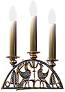 Church wall lamp "Birds" (3 lights)