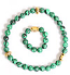 Prayer-rope set (30 + 10 knots) - Malachite