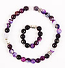 Prayer-rope set (30 + 10 knots) - Purple agate