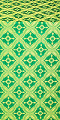 Lace silk (rayon brocade) (green/gold)