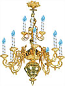 One-level church chandelier - 13 (12 lights)