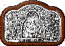 Icon for car: Protection of the Most Holy Theotokos (silver-gilding)