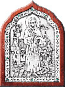 Icon - Holy Blessed Xenia of St.-Petersburg - A90-2
