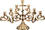 Small table seven-branch candelabrum - 1