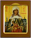 Icon: Holy Blessed Xenia of St. Petersburg - PS3 (5.1''x6.3'' (13x16 cm))