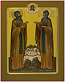 Icon: Holy Blessed Prince Peter and Princess Thebroniya - PS1 (8.7''x11.0'' (22x28 cm))