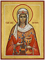 Icon: Holy Great Martyr Barbara - PS2 (2.4''x3.1'' (6x8 cm))