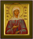Icon: Holy Blessed Xenia of St. Petersburg - PS6 (5.1''x6.3'' (13x16 cm))