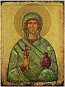 Icon: Holy Great Martyr Anastasia, the Deliverer from Potions - AU01